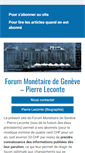 Mobile Screenshot of forum-monetaire.com